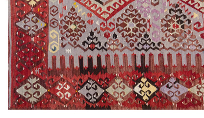 Vintage Large Uşak Eşme Kilim, 186 x 350 cm / 6.1 x 11.6 ft Kilim