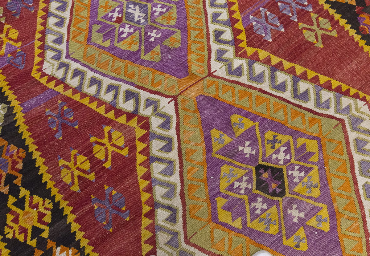 Vintage Large Western Anatolia Kilim, 176 x 304 cm / 5.9 x 10 ft Kilim