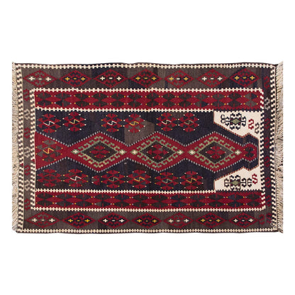 Vintage Malatya Kilim Rug, 86 x 134 cm ≈ 2.1 x 4.5 ft