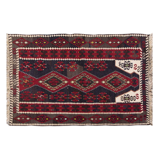 Vintage Malatya Kilim Rug, 86 x 134 cm ≈ 2.1 x 4.5 ft