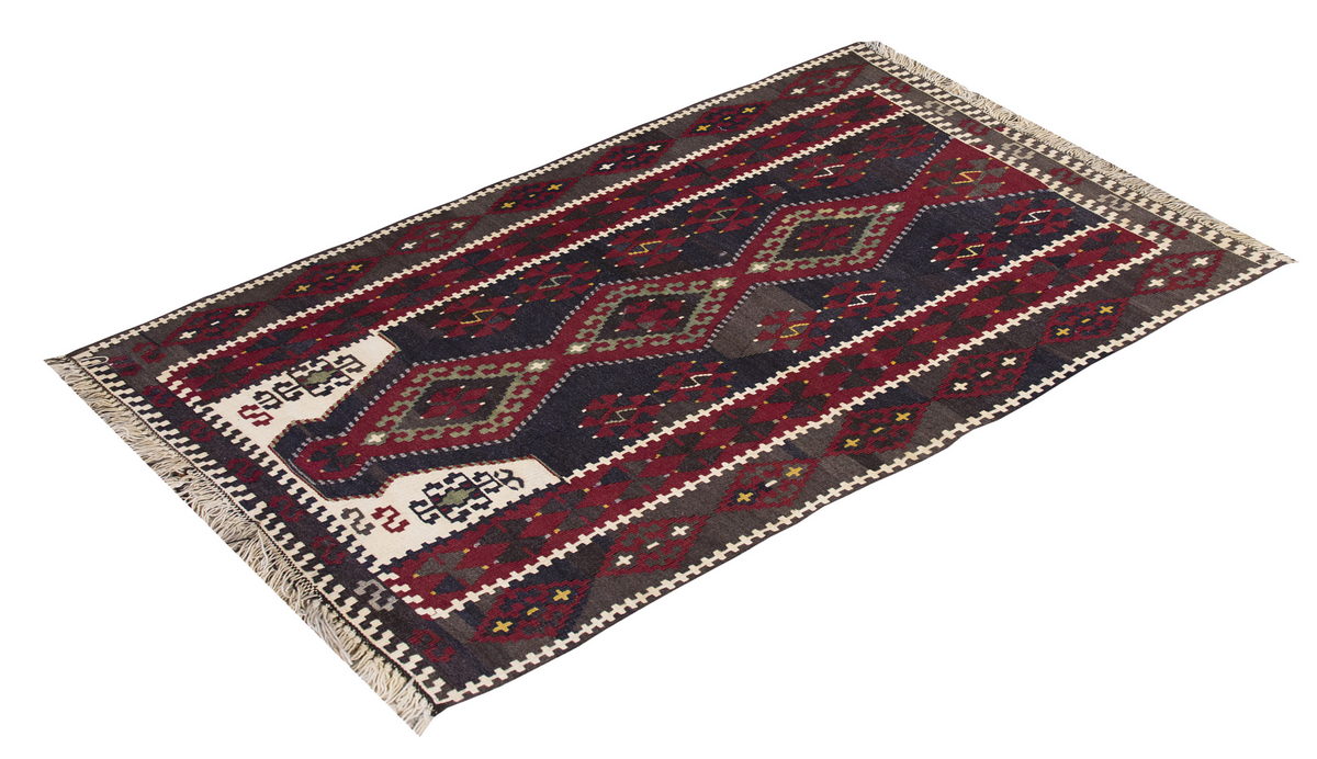 Vintage Malatya Kilim Rug, 86 x 134 cm ≈ 2.1 x 4.5 ft