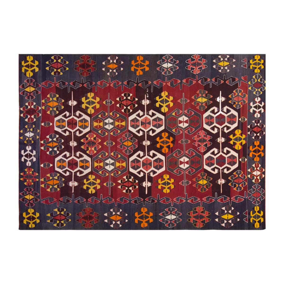 Vintage Manisa Köprübaşı Kilim, 183 x 335 cm / 6 x 11 ft Kilim