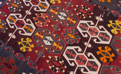 Vintage Manisa Köprübaşı Kilim, 183 x 335 cm / 6 x 11 ft Kilim