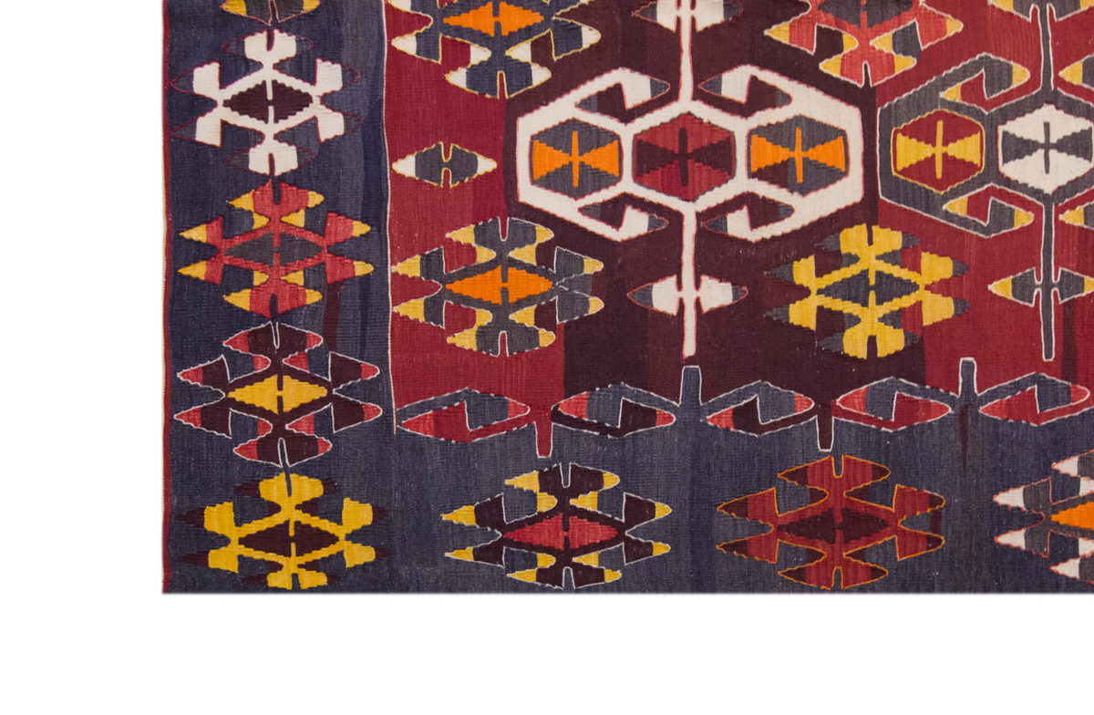 Vintage Manisa Köprübaşı Kilim, 183 x 335 cm / 6 x 11 ft Kilim