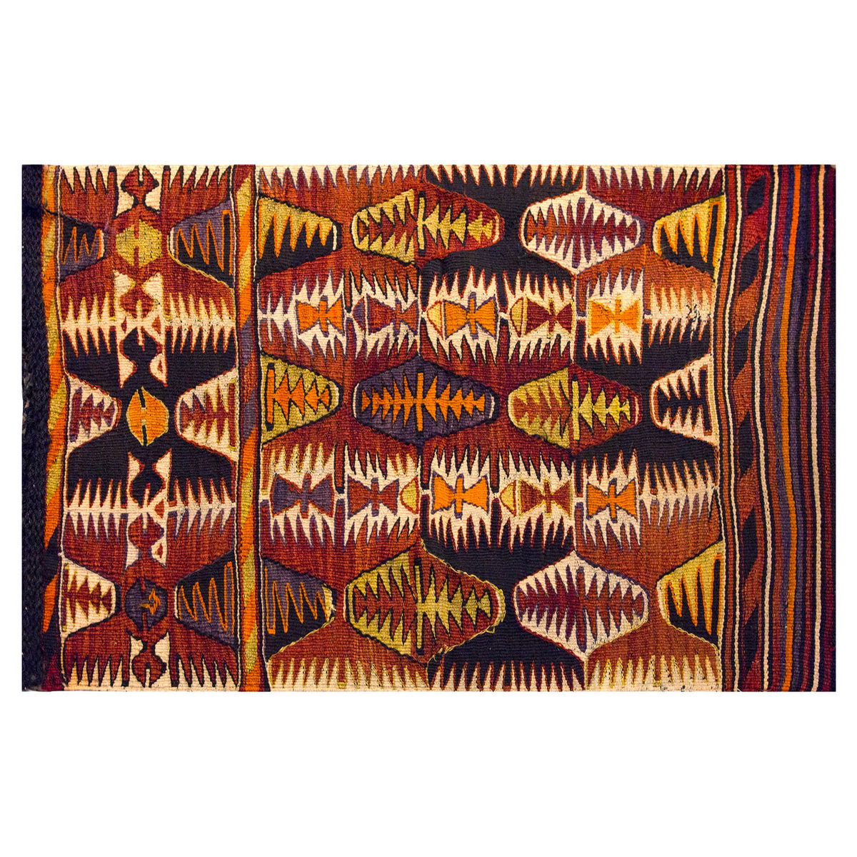 Vintage Mut Anamur Kilim, 76 x 120 cm, 2.5 x 3.11 ft