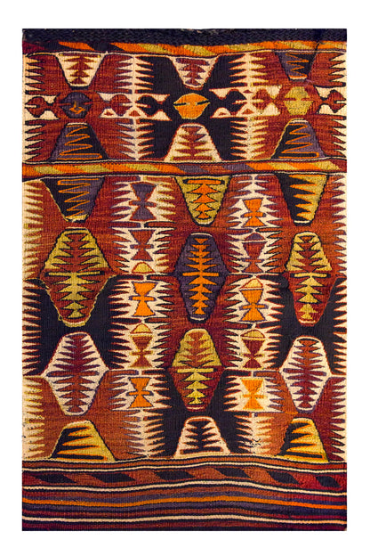 Vintage Mut Anamur Kilim, 76 x 120 cm, 2.5 x 3.11 ft