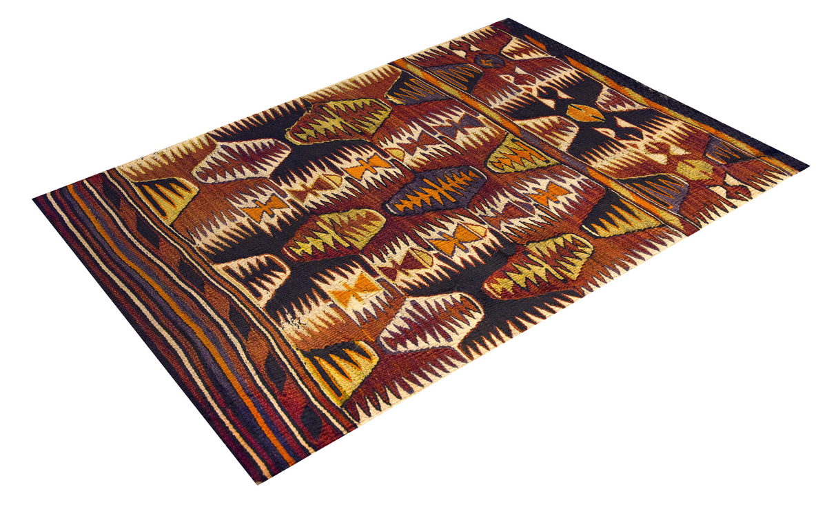 Vintage Mut Anamur Kilim, 76 x 120 cm, 2.5 x 3.11 ft