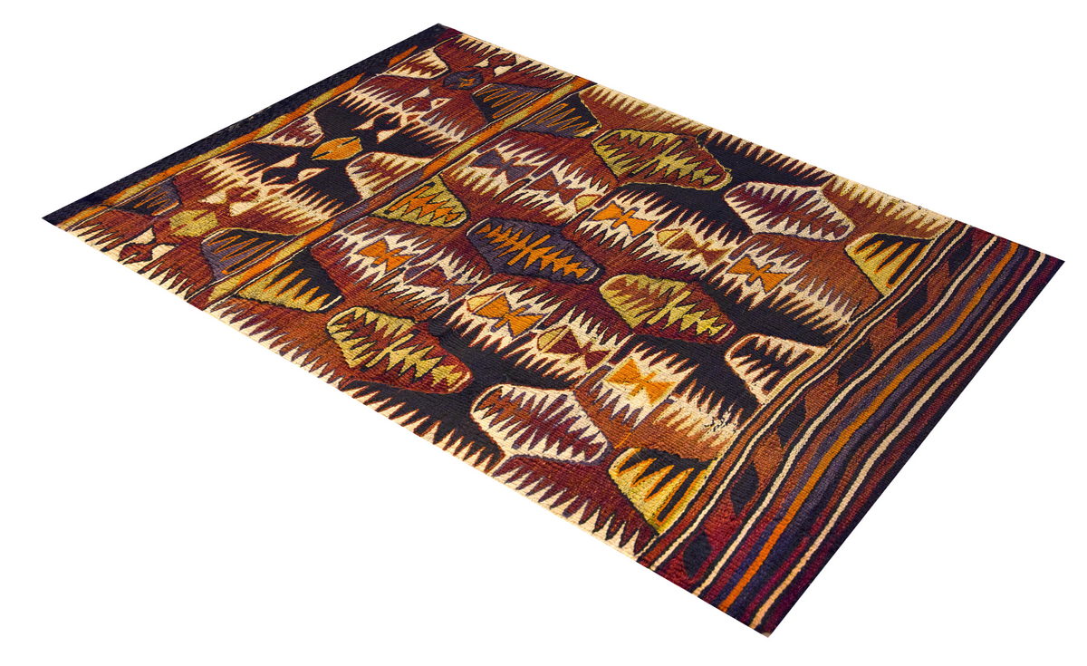 Vintage Mut Anamur Kilim, 76 x 120 cm, 2.5 x 3.11 ft