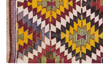 Vintage Nomadic Rug, 4.7 x 3.2 ft Rug, 142 x 98 cm