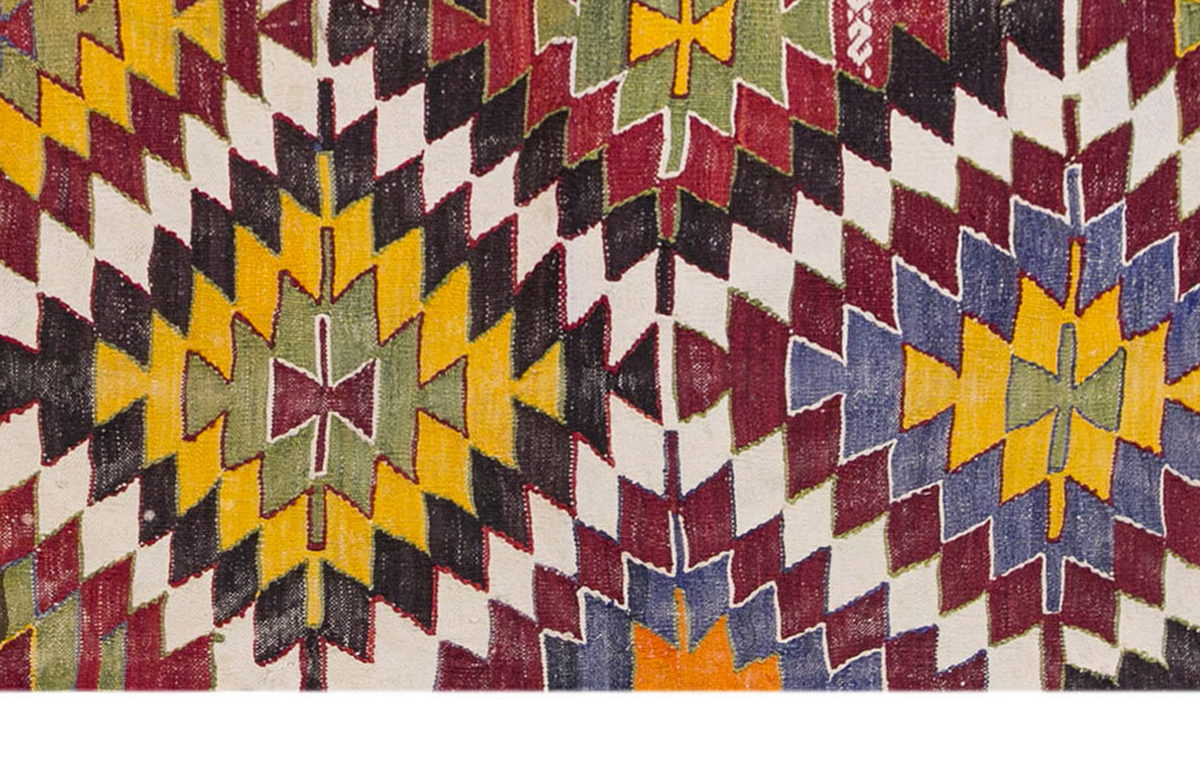 Vintage Nomadic Rug, 4.7 x 3.2 ft Rug, 142 x 98 cm