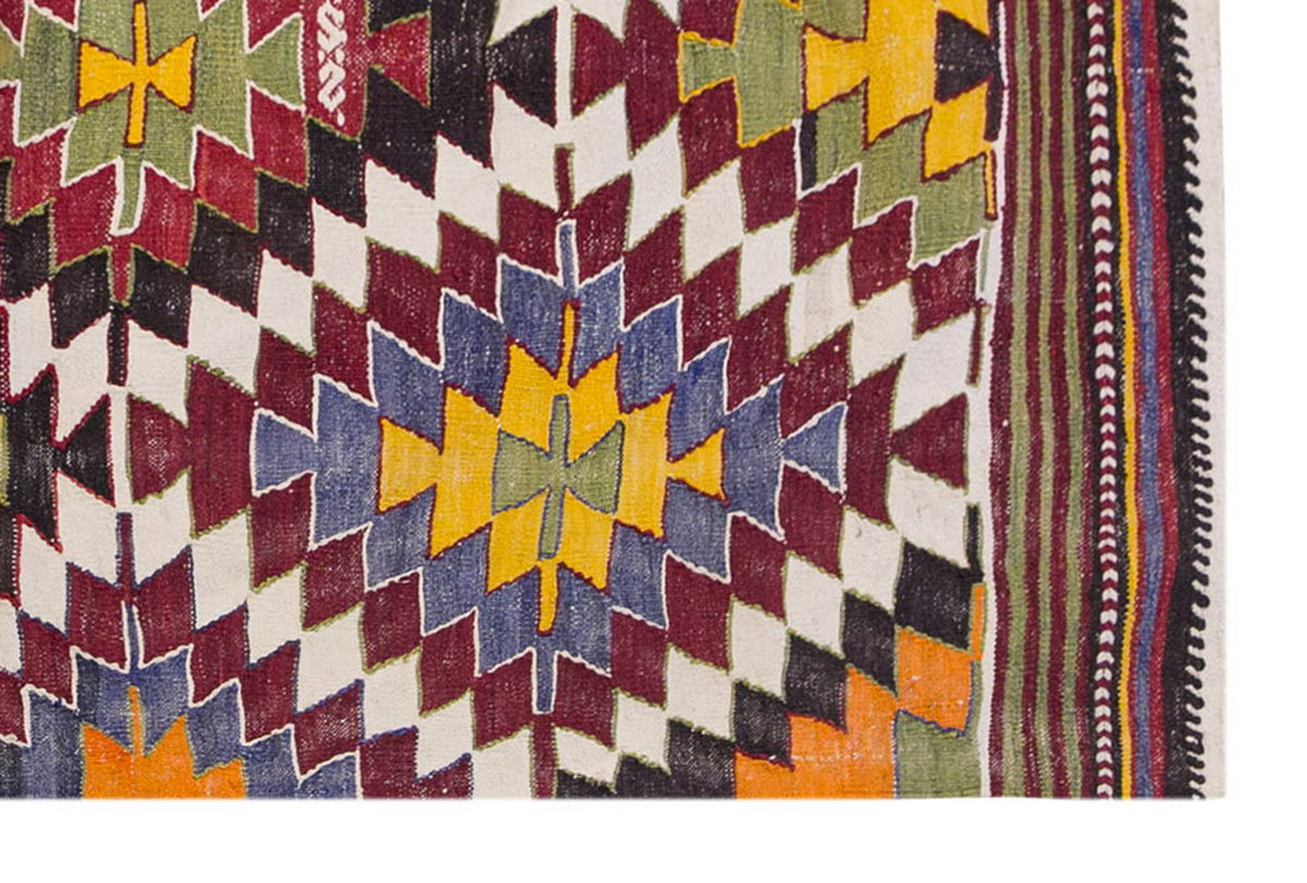 Vintage Nomadic Rug, 4.7 x 3.2 ft Rug, 142 x 98 cm