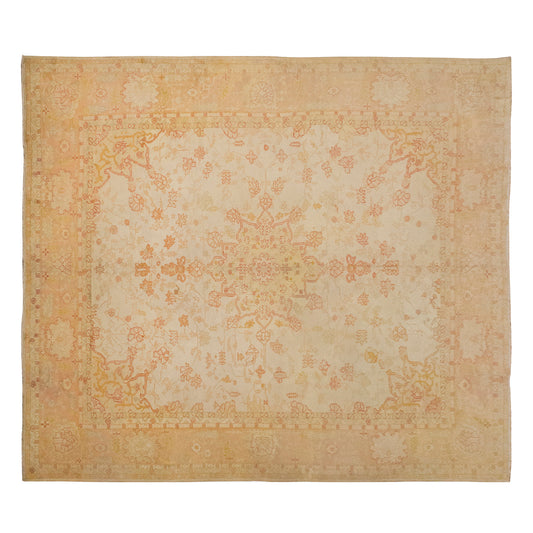 Vintage Nomadic Turkish Oushak Rug – 415 x 500 cm / 13.6 x 16.4 ft