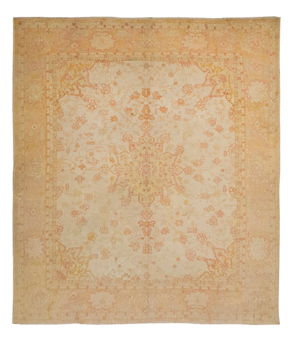 Vintage Nomadic Turkish Oushak Rug – 415 x 500 cm / 13.6 x 16.4 ft