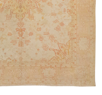 Vintage Nomadic Turkish Oushak Rug – 415 x 500 cm / 13.6 x 16.4 ft