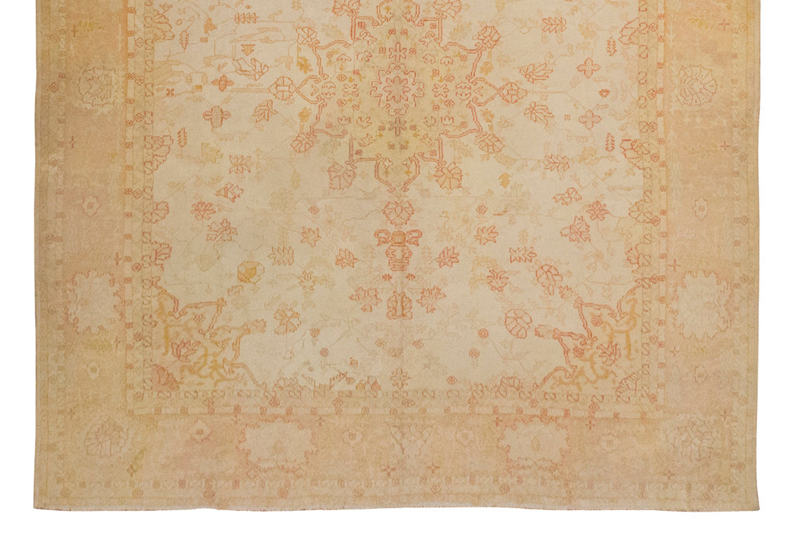Vintage Nomadic Turkish Oushak Rug – 415 x 500 cm / 13.6 x 16.4 ft