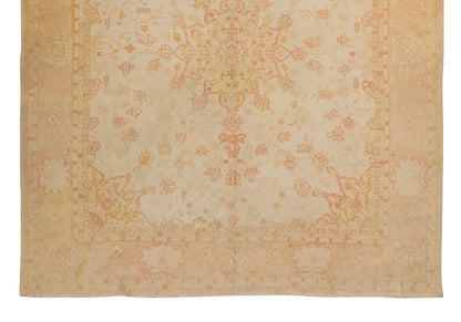 Vintage Nomadic Turkish Oushak Rug – 415 x 500 cm / 13.6 x 16.4 ft