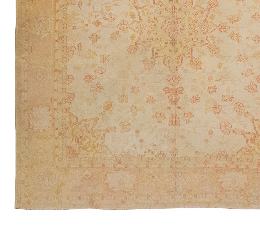 Vintage Nomadic Turkish Oushak Rug – 415 x 500 cm / 13.6 x 16.4 ft