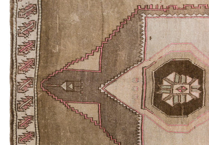 Vintage Oushak Hallway Rug – Handwoven Wool Carpet, 5'7" x 14'3" (170 x 435 cm)