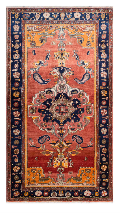 Vintage Oushak Rug (4.3 x 7.9 ft) 132 x 240 cm