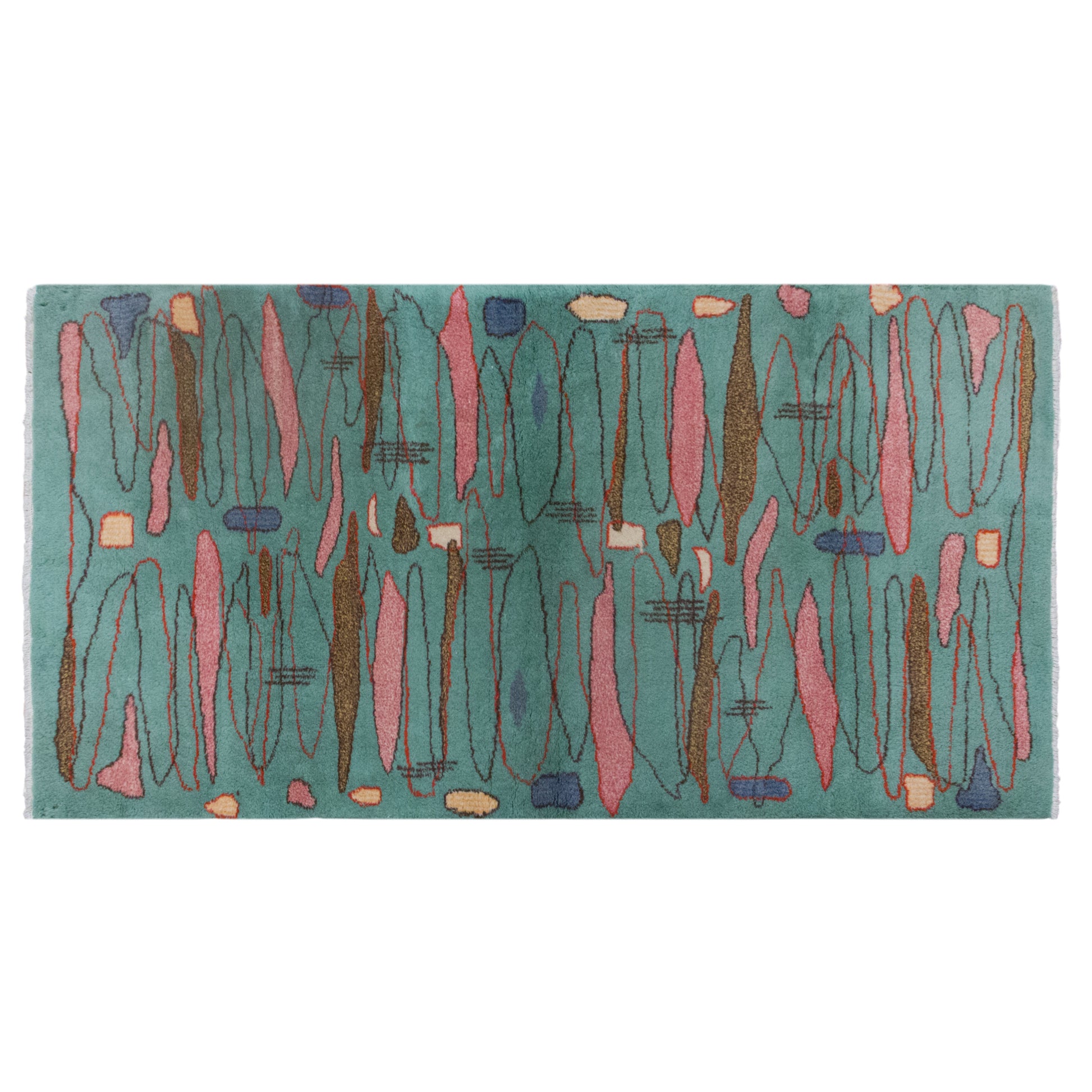 Vintage Oushak Rug 113x215 cm (3'8" x 7'1")