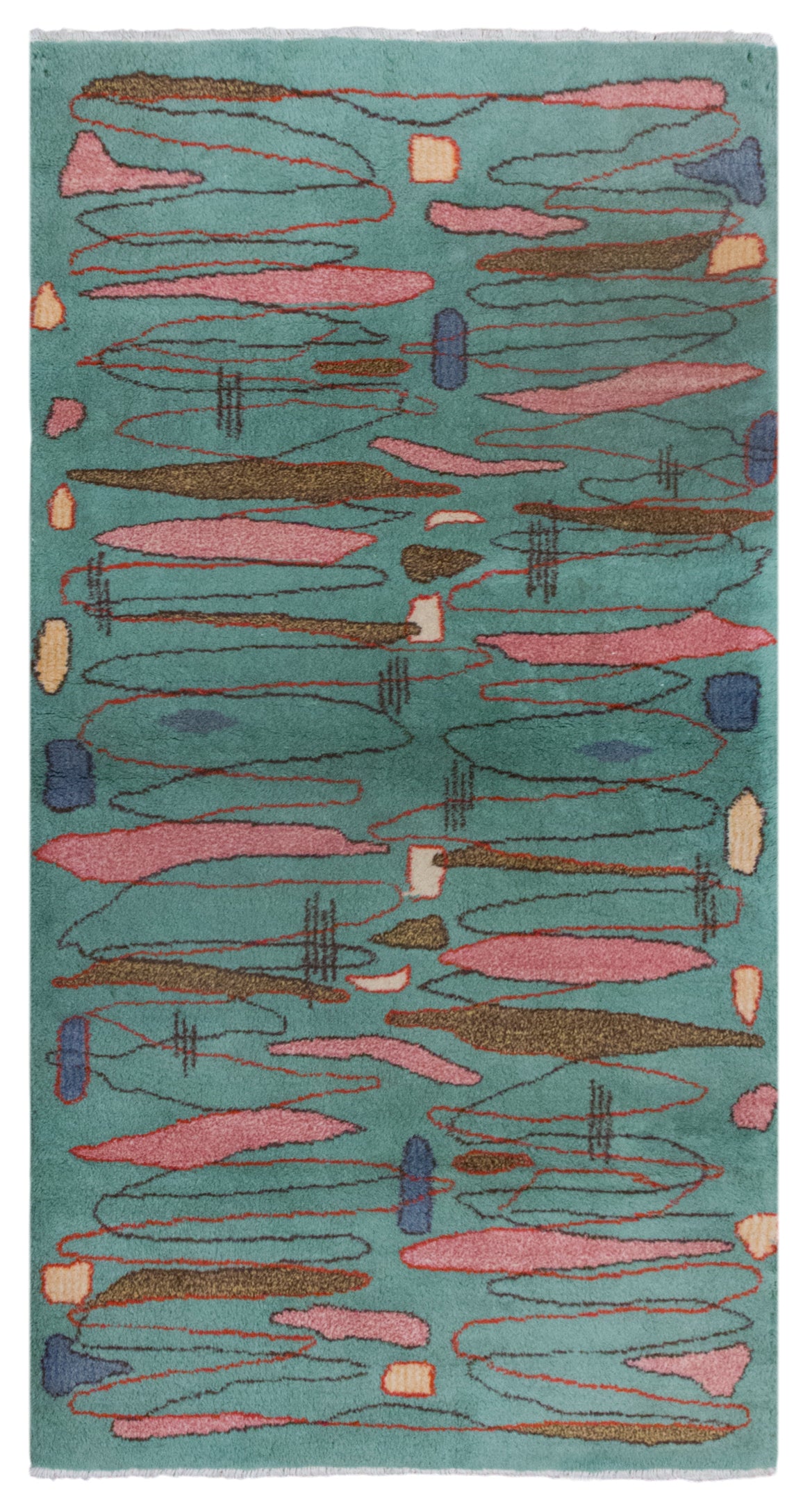 Vintage Oushak Rug 113x215 cm (3'8" x 7'1")