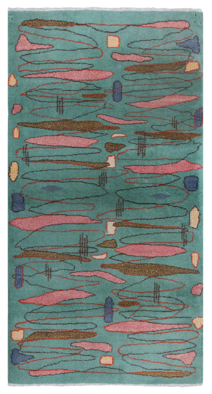 Vintage Oushak Rug 113x215 cm (3'8" x 7'1")