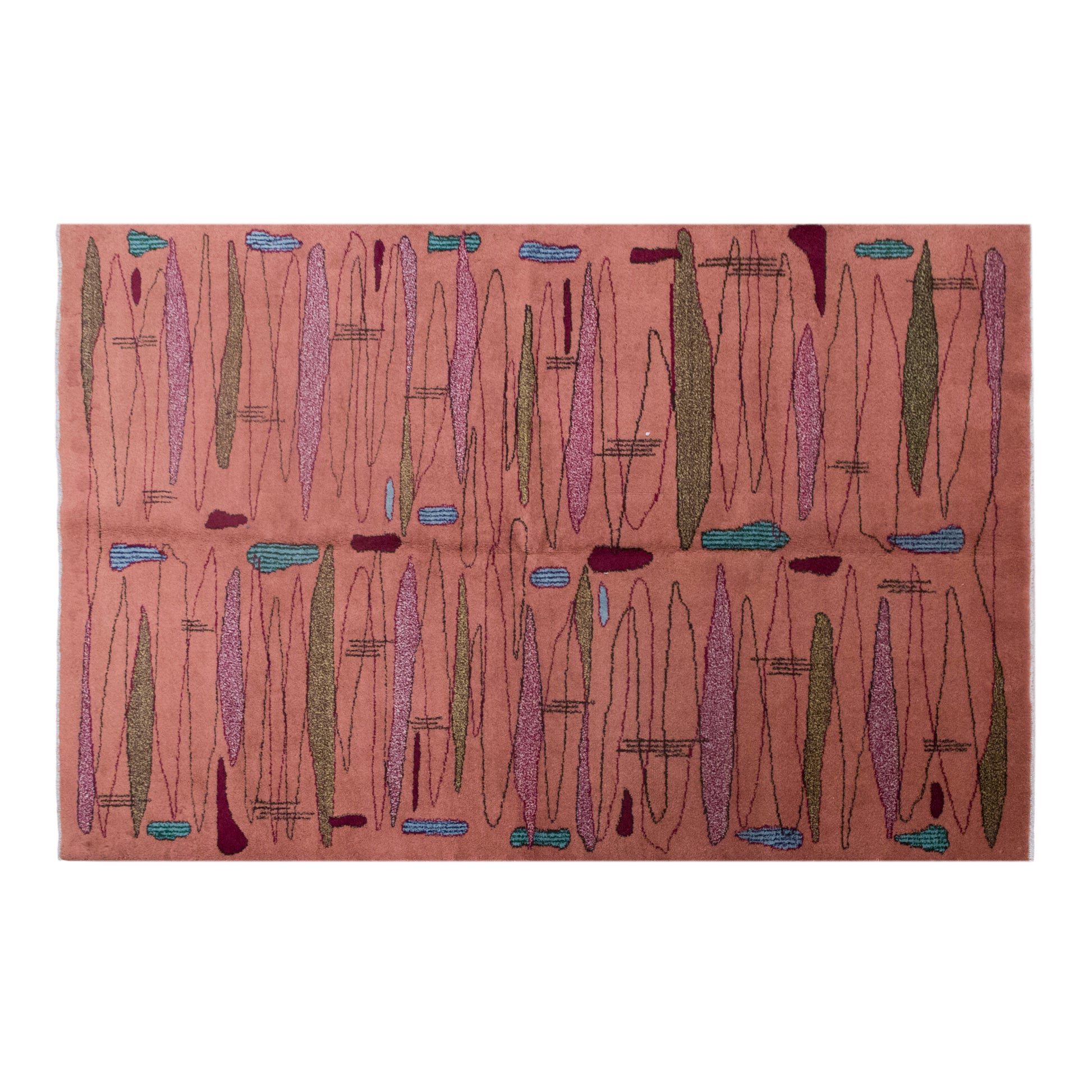 Vintage Oushak Rug 156x240 cm (5'1" x 7'10")