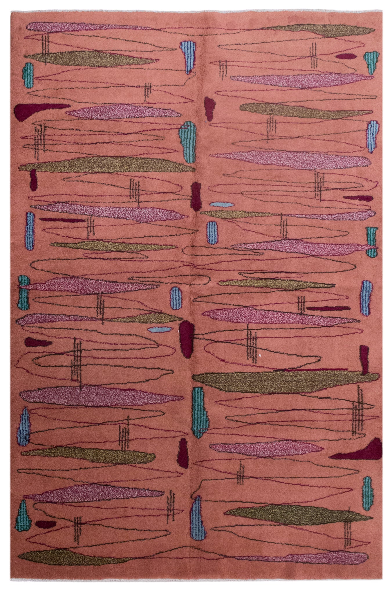 Vintage Oushak Rug 156x240 cm (5'1" x 7'10")
