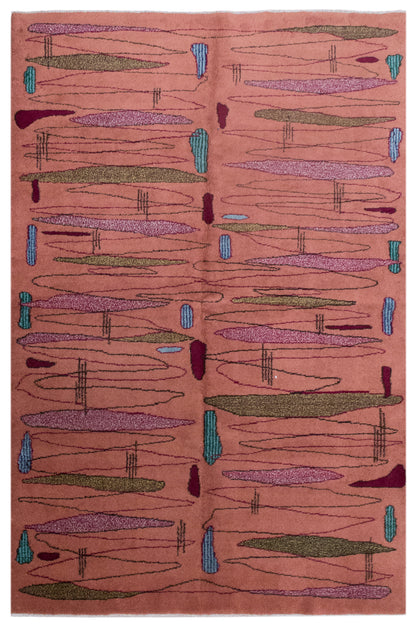 Vintage Oushak Rug 156x240 cm (5'1" x 7'10")