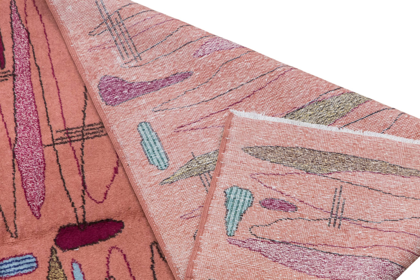 Vintage Oushak Rug 156x240 cm (5'1" x 7'10")