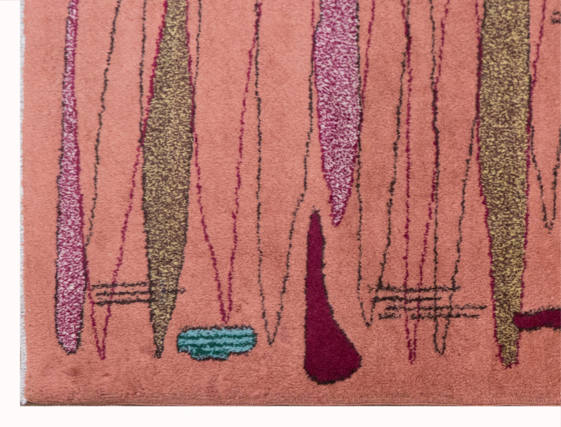 Vintage Oushak Rug 156x240 cm (5'1" x 7'10")