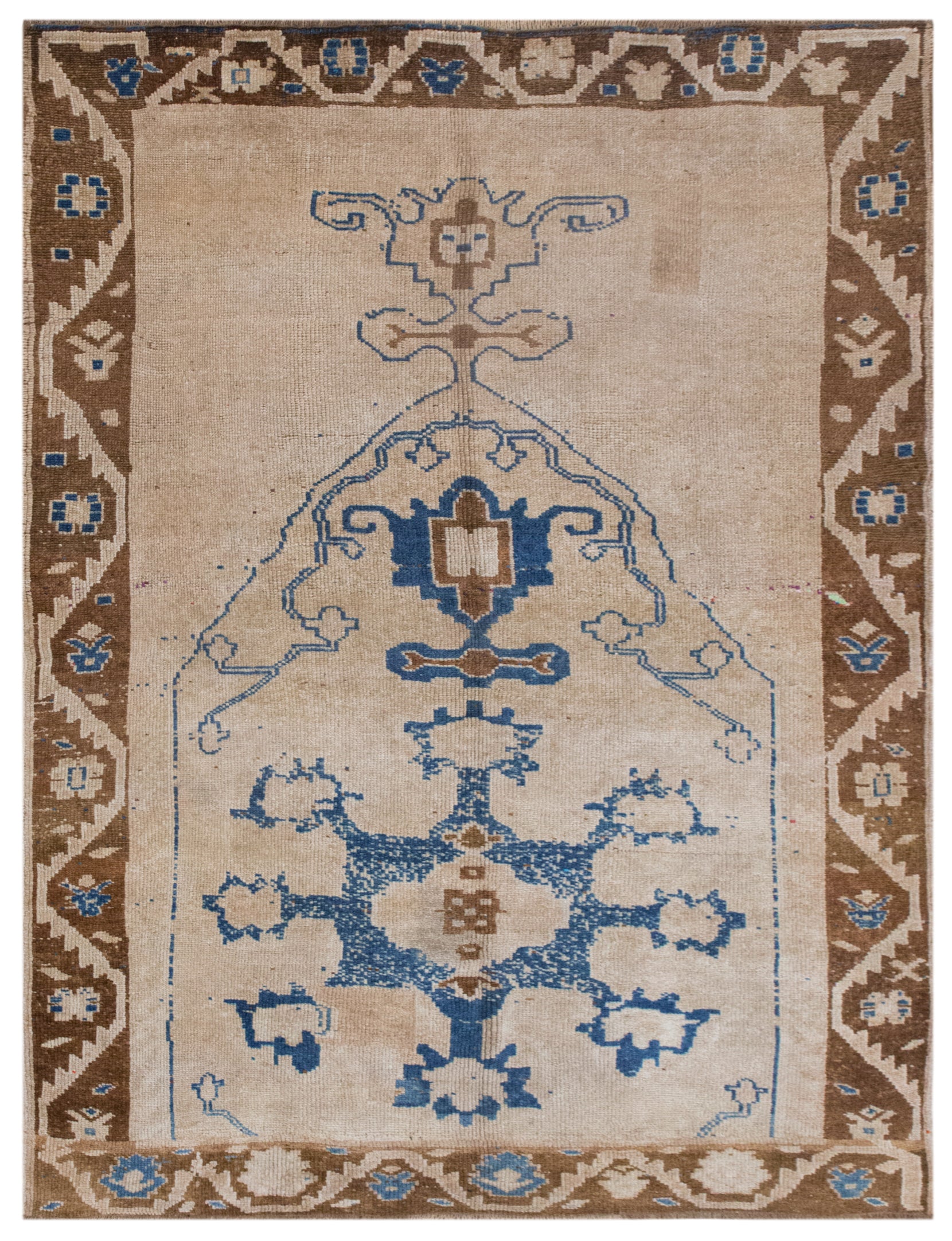 Vintage Oushak Rug 195x260 cm (6'5" x 8'6")