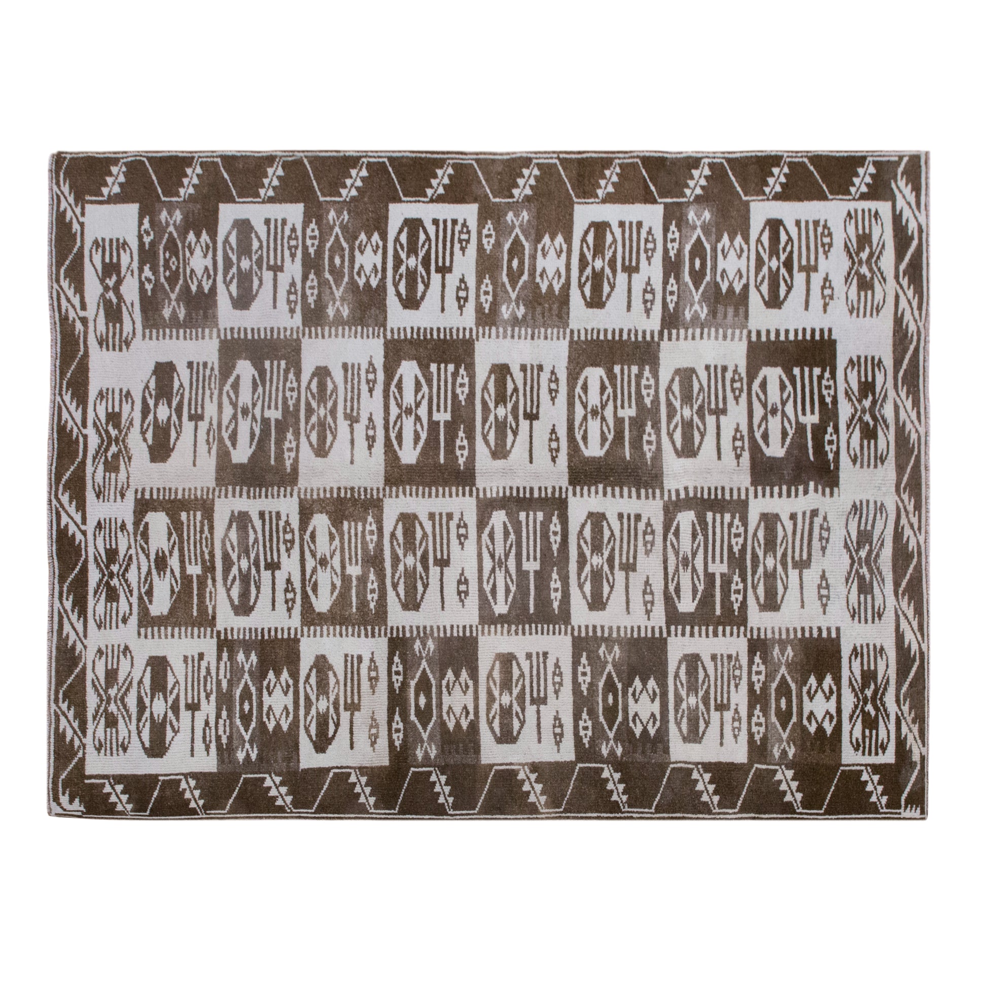 Vintage Oushak Rug 213x280 cm (7'0" x 9'2")