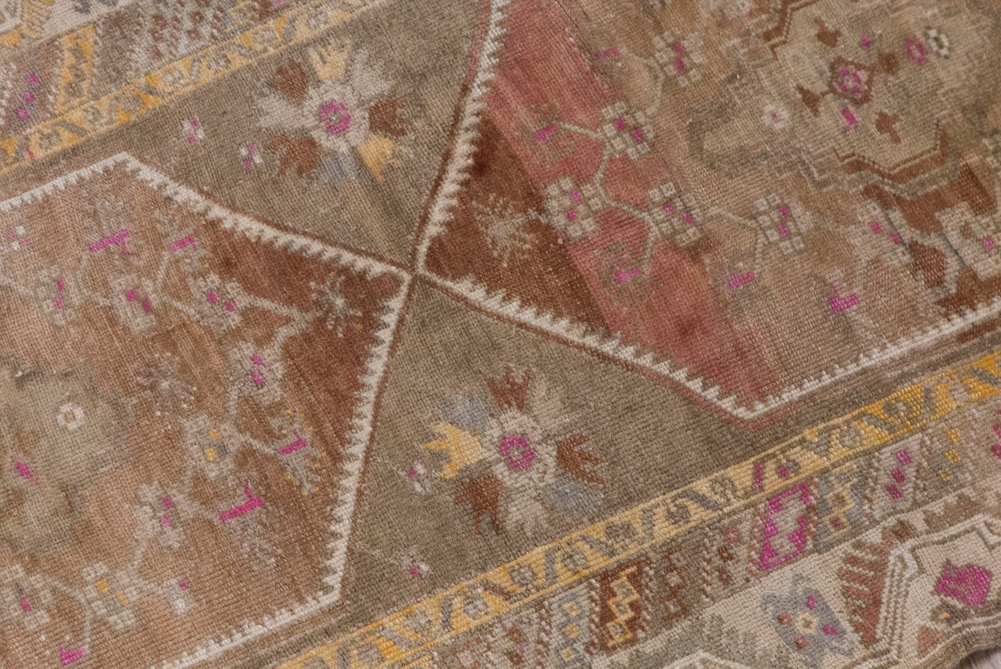 Vintage Oushak Runner 122x385 cm (4'0" x 12'7")