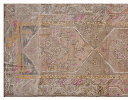 Vintage Oushak Runner 122x385 cm (4'0" x 12'7")