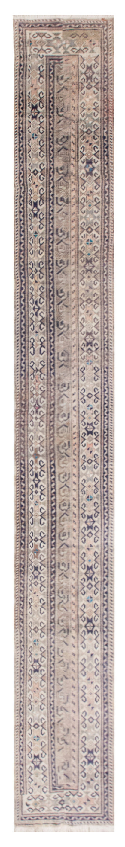 Vintage Oushak Runner Rug - 46x337 cm / 1.6×11.1 feet