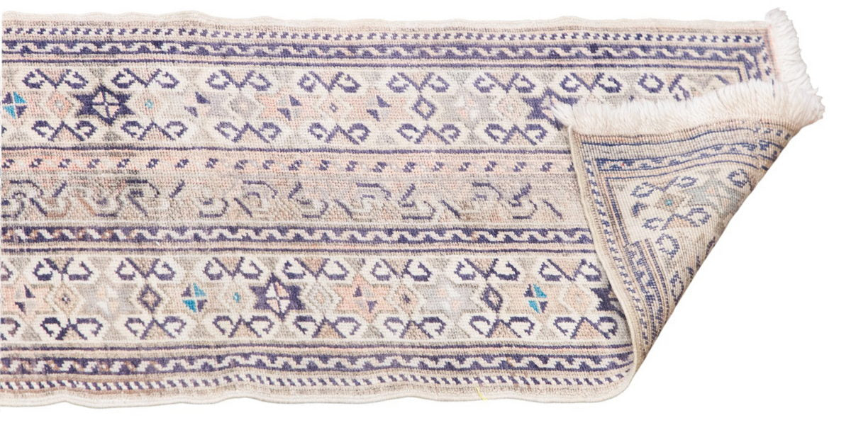 Vintage Oushak Runner Rug - 46x337 cm / 1.6×11.1 feet