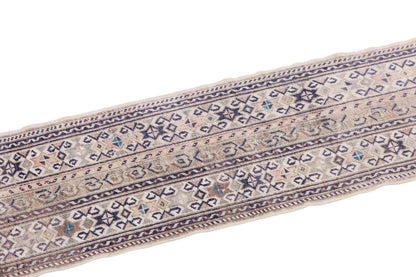 Vintage Oushak Runner Rug - 46x337 cm / 1.6×11.1 feet