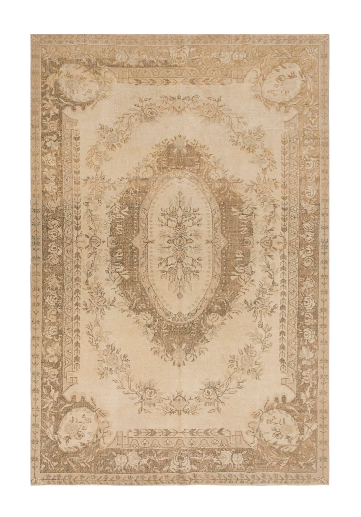 Vintage Rug,  6'4 x 9'3 feet / 195 x 282 cm