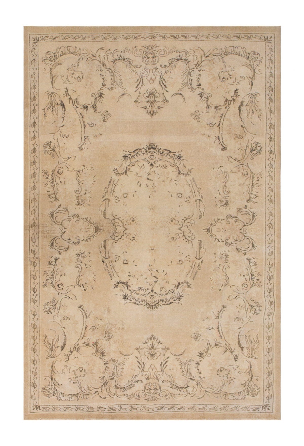 Vintage Rug,  6'9 x 10'4 feet / 210 x 318 cm