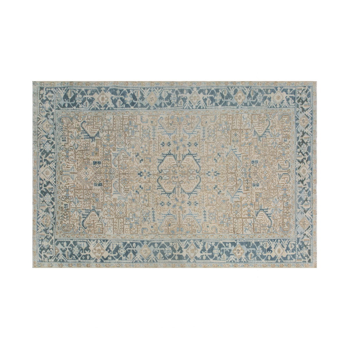 Vintage Rug,  7'2 x 10'3 feet / 220 x 314 cm