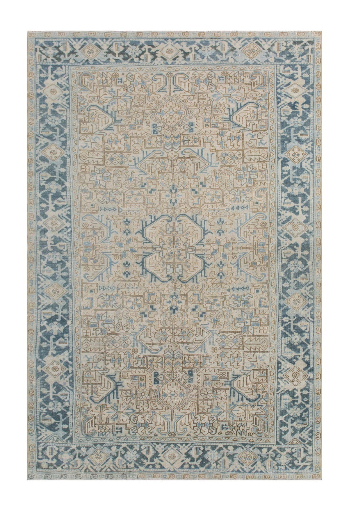 Vintage Rug,  7'2 x 10'3 feet / 220 x 314 cm