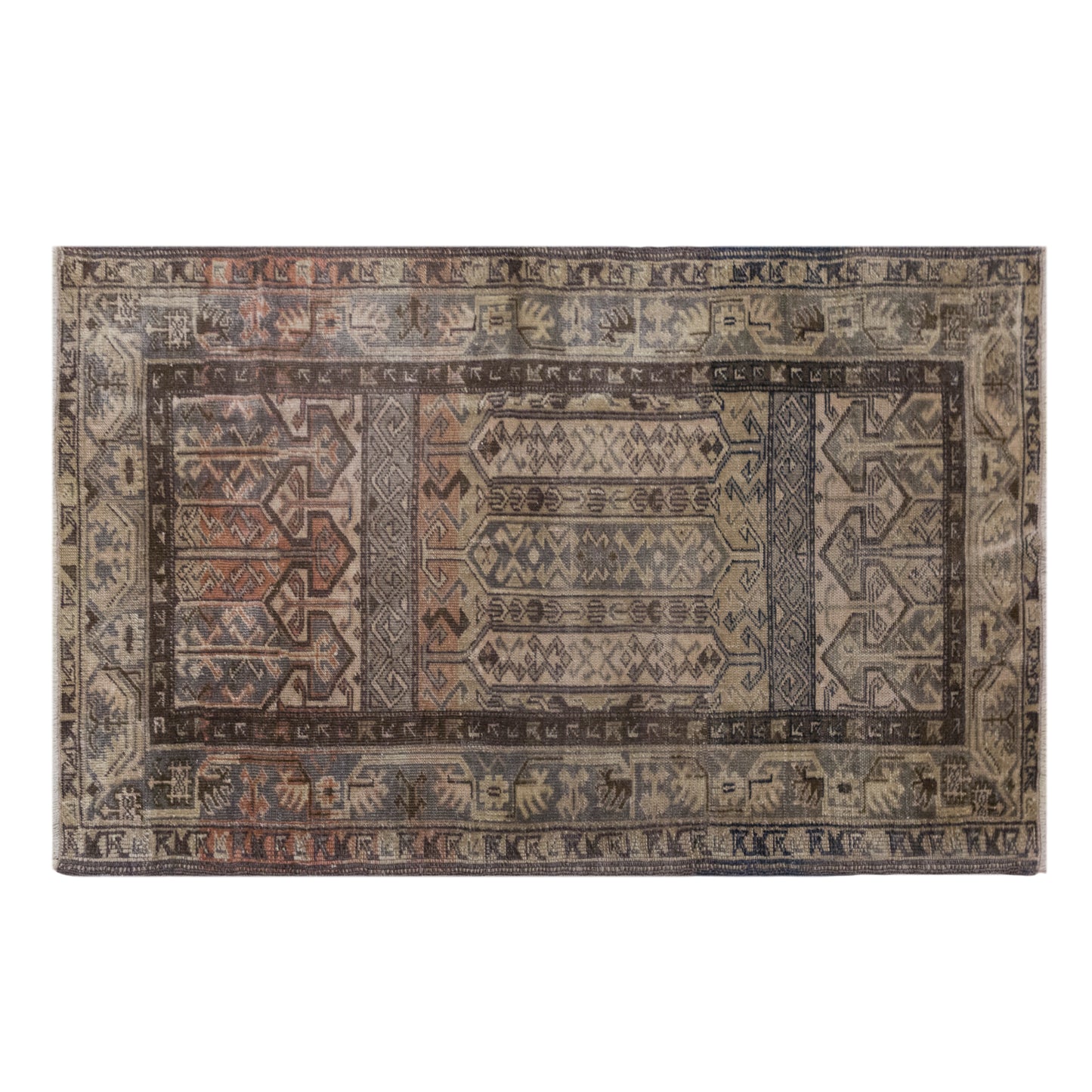 Vintage Rug, 100 x 156 cm (3'3 x 5'1 ft)