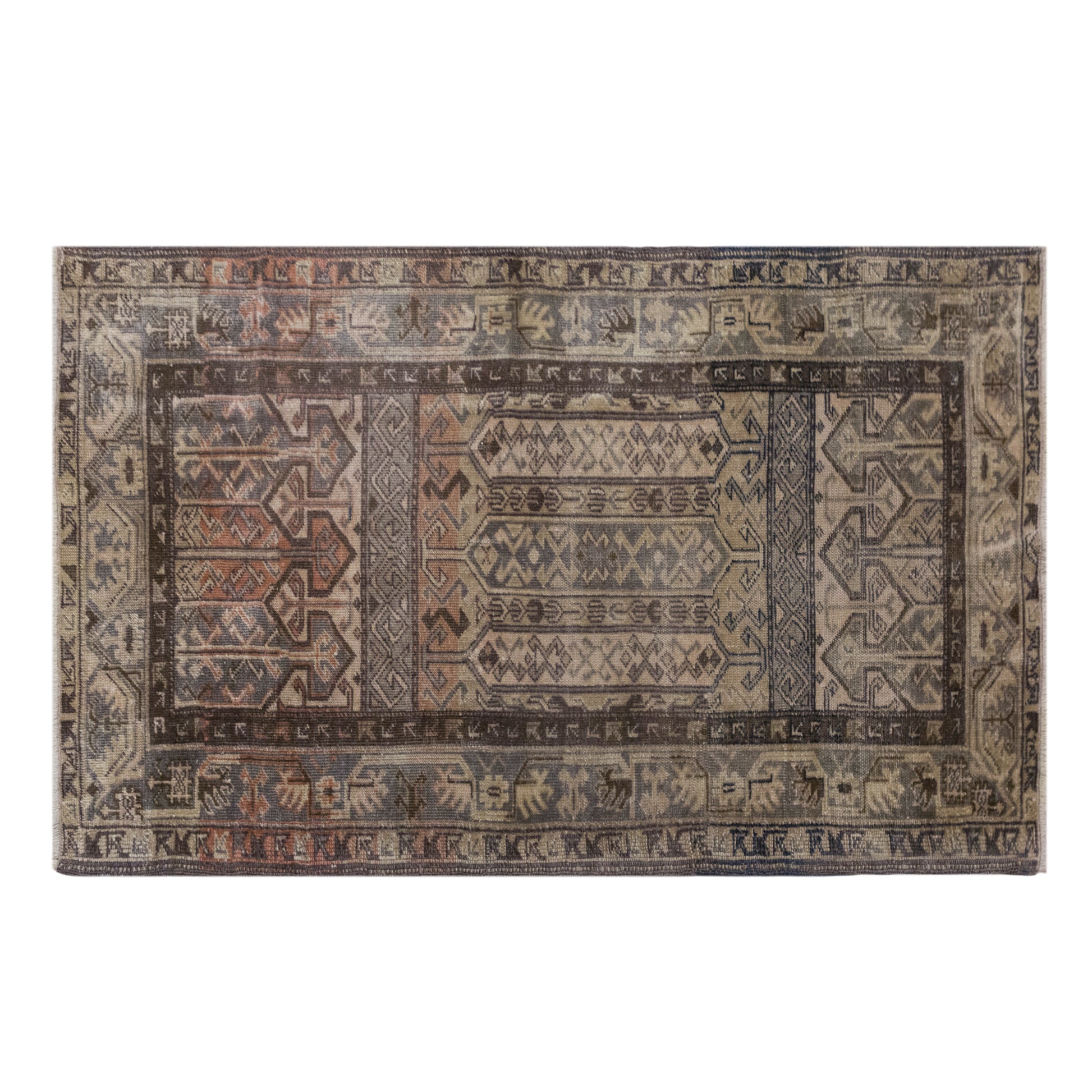 Vintage Rug, 100 x 156 cm (3'3 x 5'1 ft)