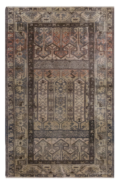 Vintage Rug, 100 x 156 cm (3'3 x 5'1 ft)