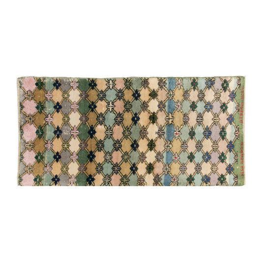 Vintage Rug, 2'10 x 5'11 feet / 87 x 182 cm