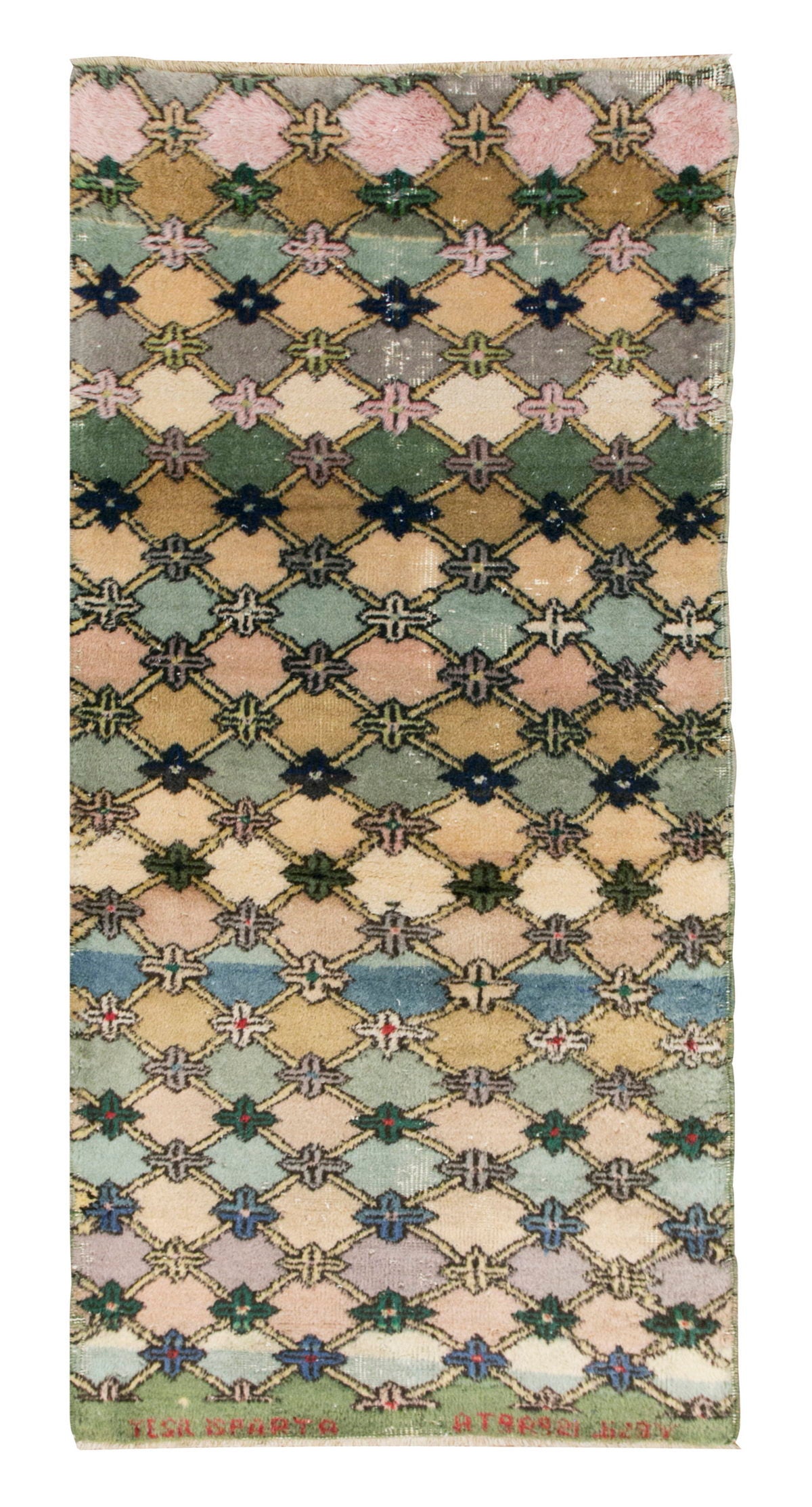 Vintage Rug, 2'10 x 5'11 feet / 87 x 182 cm