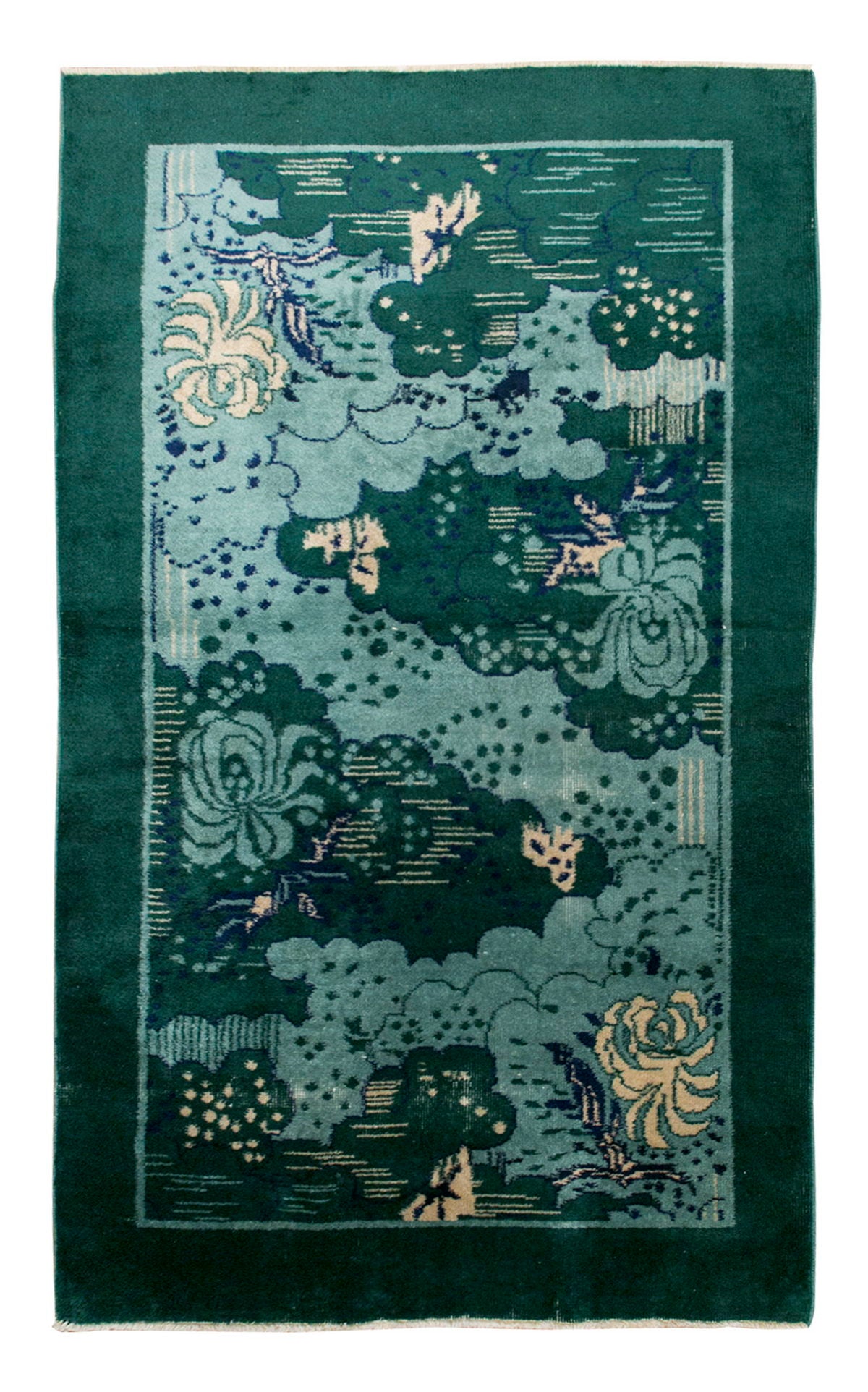 Vintage Rug, 3'9 x 6'5 feet / 114 x 197 cm