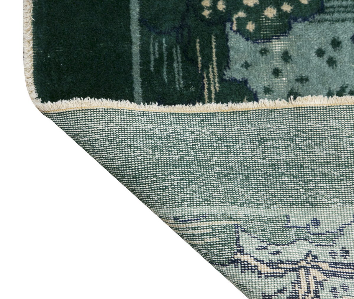 Vintage Rug, 3'9 x 6'5 feet / 114 x 197 cm