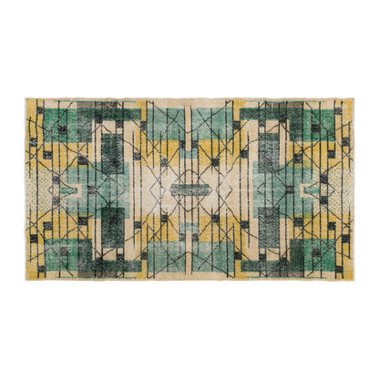 Vintage Rug, 3'9 x 7'1 feet, 114 x 217 cm rug